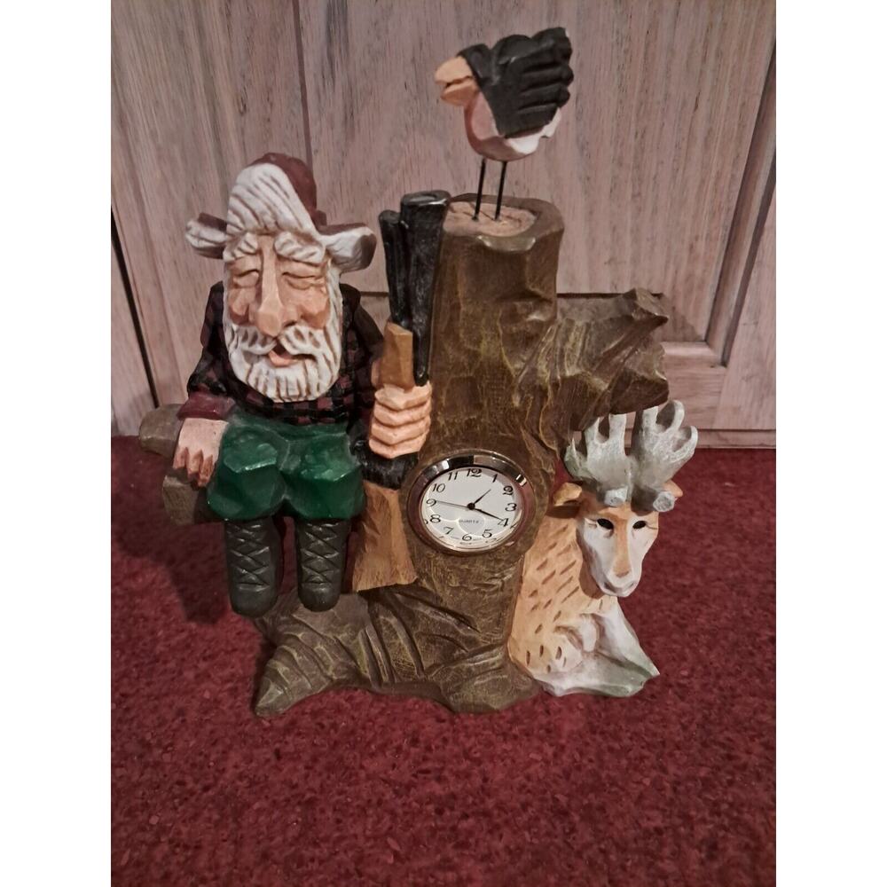 David Frykman Clock The Hunter With Deer